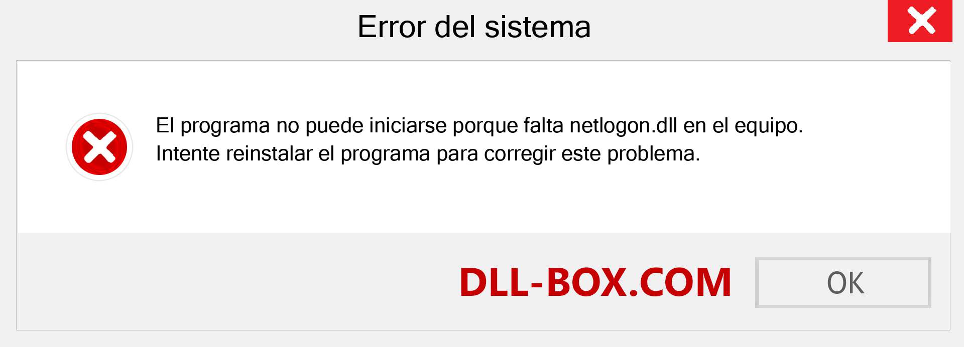 ¿Falta el archivo netlogon.dll ?. Descargar para Windows 7, 8, 10 - Corregir netlogon dll Missing Error en Windows, fotos, imágenes